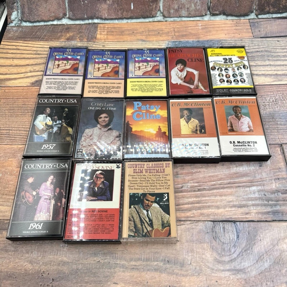 Country Classics Cassette Tape Lot Of 13 Bundle Vintage Retro Variety